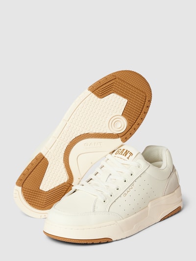 Gant Sneakersy z detalami z logo model ‘Ellizy’ Złamany biały 3