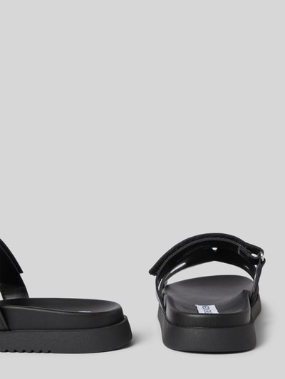 Steve Madden Lederslides mit Klettverschluss Modell 'MISSILE' Black 2
