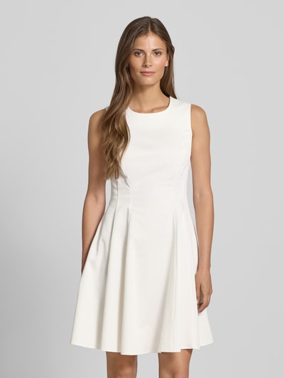 Rinascimento Cocktailkleid mit Rundhalsausschnitt Weiss 4