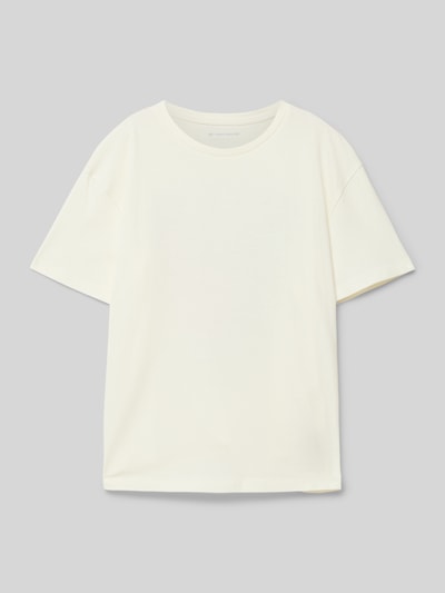 Tom Tailor Oversized T-Shirt aus reiner Baumwolle Offwhite 1