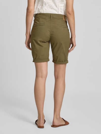 MAC Regular Fit Bermudas mit Paspeltaschen am Gesäß Oliv 5