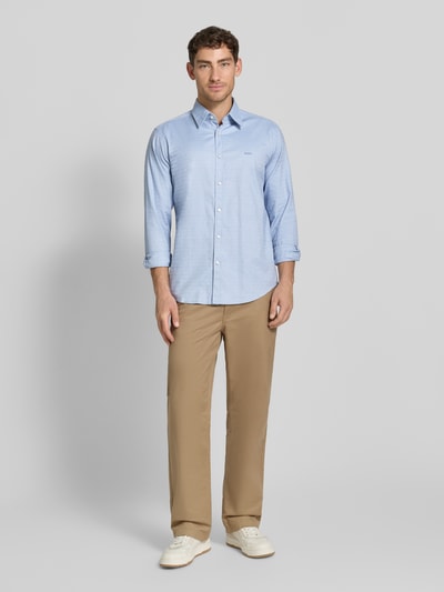 BOSS Orange Regular Fit Freizeithemd aus Baumwoll-Mix Modell 'RELEGANT' Hellblau 1