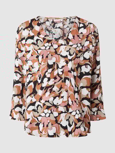 Someday Damen Blusenshirt Dreiviertelarm - Nachhaltiges Viskose-Shirt Mit Smokdetail