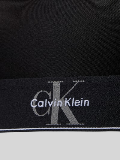 Calvin Klein Underwear Slim Fit Bralette mit Logo-Stitching Black 2