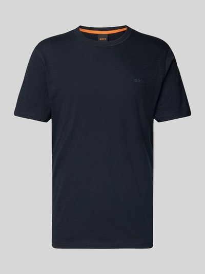 BOSS Orange T-shirt van zuiver katoen Marineblauw - 2