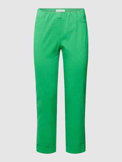 STEHMANN Broek met vaste omslagen, model 'IGOR' Groen - 2