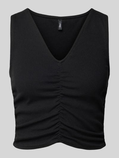 Only Top mit Raffungen Modell 'NILAN' Black 2