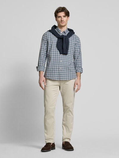 Barbour Freizeithemd mit Knopfleiste Bleu 1