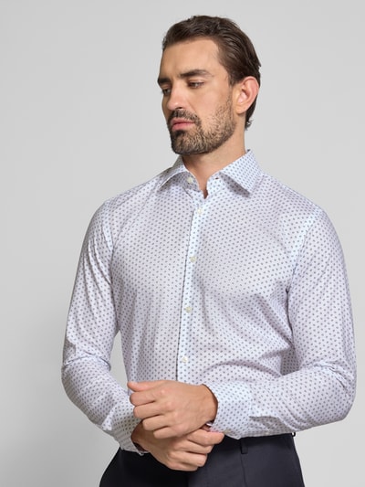 BOSS Koszula biznesowa o kroju regular fit z mieszanki bawełny Biały 3