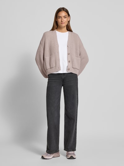 DRYKORN Oversized Strickjacke mit Woll-Anteil Sand 1