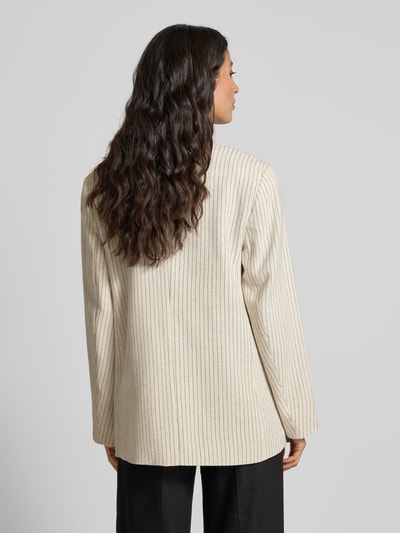 YAS Regular Fit Blazer aus Viskose-Leinen-Mix Modell 'LIRU' Offwhite 5