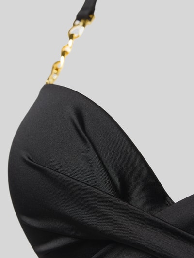 DORINA Bikinitop met knoopdetail, model 'FILAO' Zwart - 2