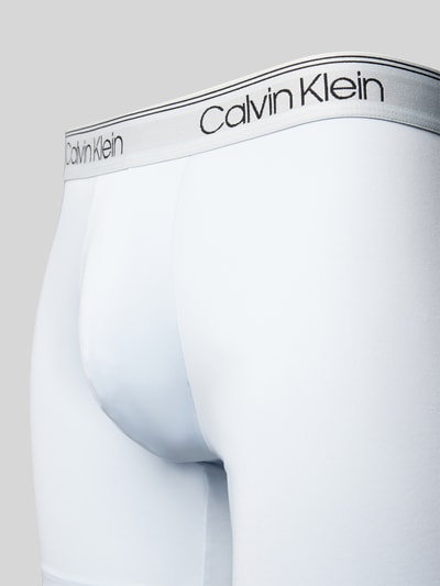 Calvin Klein Underwear Obcisłe bokserki z detalem z logo Jasnoszary 2