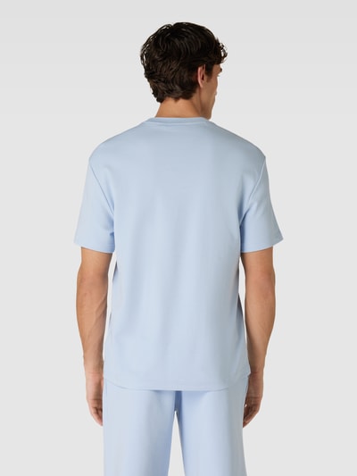 CK Calvin Klein T-Shirt mit Label-Stitching Hellblau 5