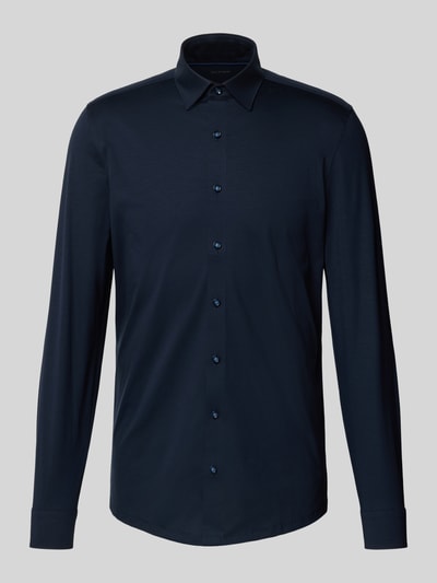 OLYMP No. Six Super slim zakelijk overhemd met kentkraag Marineblauw - 2