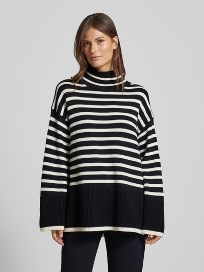 Marc O'Polo Oversize Strickpullover aus reiner Baumwolle im Breton-Stil  Marine 4