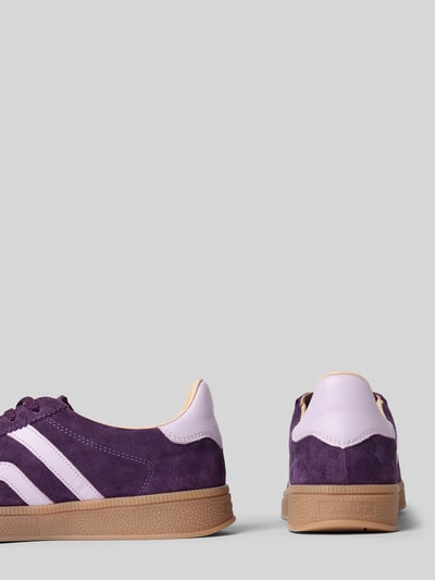 Productfoto, paarse en lila sneakers van leer met contrasterende witte details, Gant Sneaker uit puur leer model 'Cuzima' voor Dames