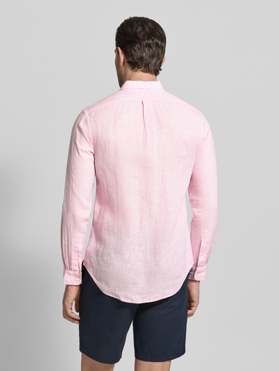 Polo Ralph Lauren Slim Fit Freizeithemd aus reinem Leinen Rosa 5