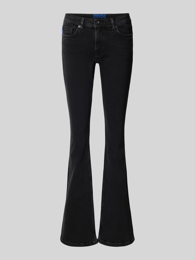 Hugo Blue Flared-Fit Jeans aus Baumwoll-Mix Modell 'GETTI_B' Black 2