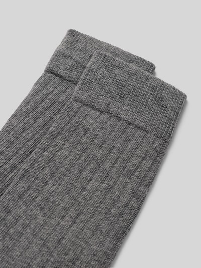 Christian Berg Men Sokken met labelprint in een set van 2 paar Grafiet gemêleerd - 2