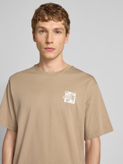 The North Face Relaxed fit T-shirt met ronde hals Beige - 3