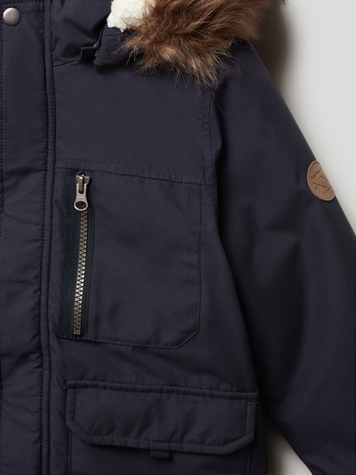 Name It Parka z kołnierzem ze sztucznego futra model ‘PARKA’ Granatowy 2