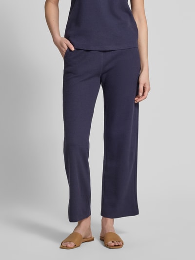 Christian Berg Woman Kuloty o rozkloszowanym kroju z fakturowanym wzorem Ciemnoniebieski 4