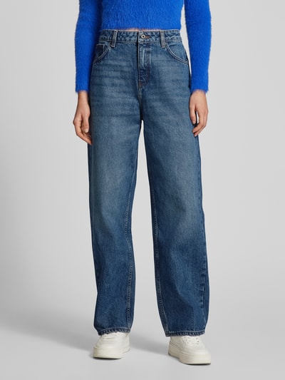 Hugo Blue Wide leg jeans in 5-pocketmodel, model 'Leni' Jeansblauw - 4