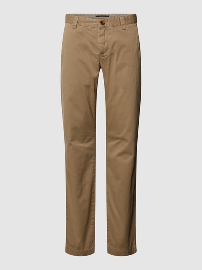 ALBERTO Slim fit broek met steekzak, model 'LOU' Beige - 2