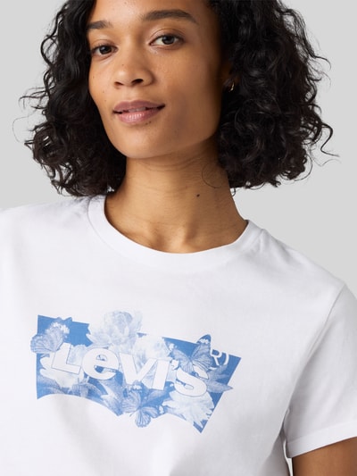 Levi's® Regular Fit T-Shirt aus reiner Baumwolle mit Logo-Print Offwhite 3