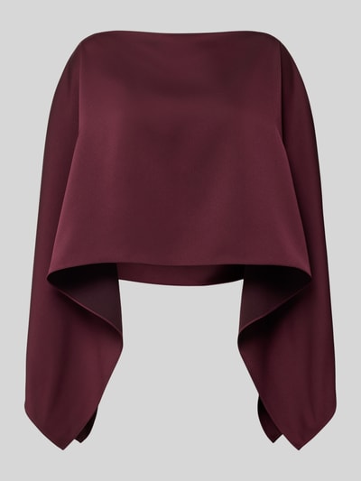 Swing Stola van satijn met losse pasvorm Donkerrood - 2