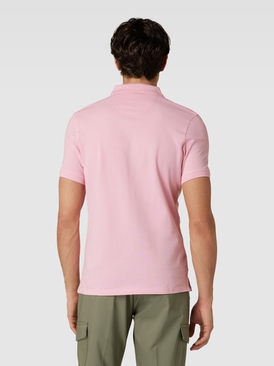 Barbour Slim Fit Poloshirt mit Label-Stitching Pink 5