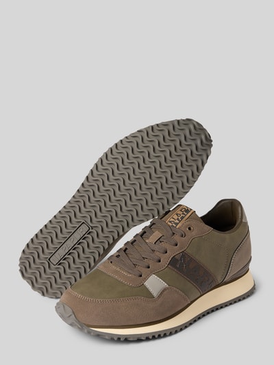 Napapijri Sneakers met vetersluiting Middenbruin - 4