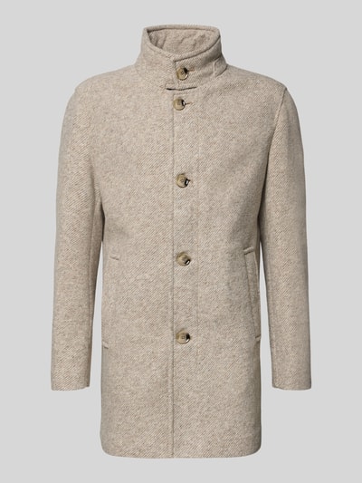 Strellson Regular Fit Mantel mit Woll-Anteil Modell '11 FYNN' Beige 2
