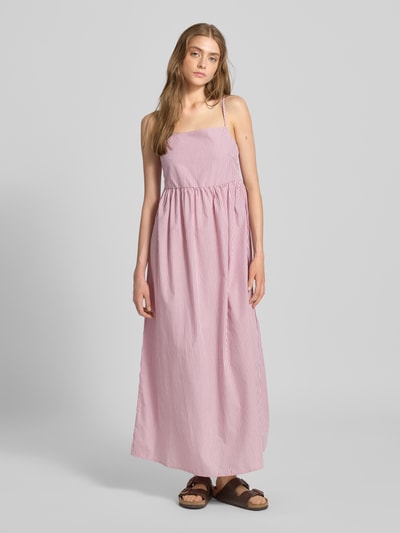 PIECES A-Linie Freizeitkleid aus Baumwoll-Mix Modell 'FELINE' Altrosa 4