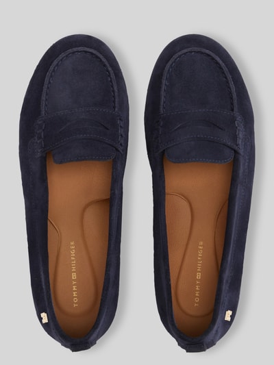 Tommy Hilfiger loafers van echt leer Donkerblauw - 4