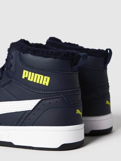 Puma High Top Sneaker mit Label-Details Modell 'JOY' Marineblau 2