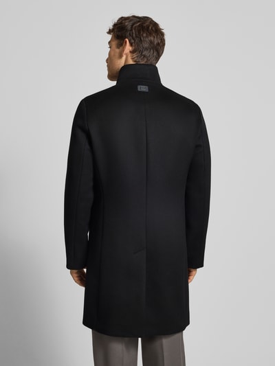 Tommy Hilfiger Płaszcz o kroju regular fit z mieszanki wełny Czarny 5