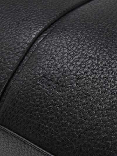 BOSS Shopper aus echtem Leder mit Logo-Prägung Modell 'CLARICE TOTE' Black 5
