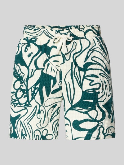 Only & Sons Regular fit sweatshorts van puur katoen, model 'TEL' Olijfgroen - 2