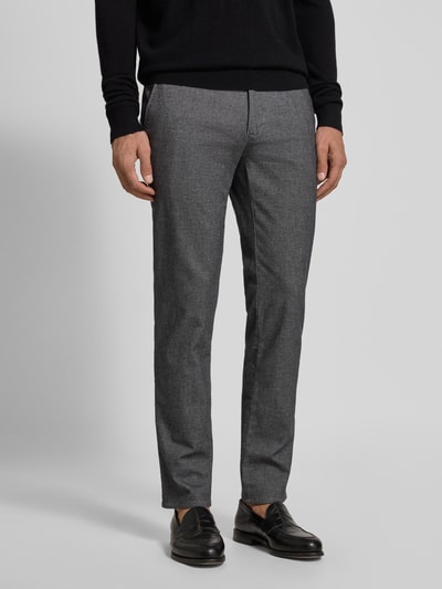 Brax Slim fit broek met achterzakken, model 'Fabio' Zilver - 4