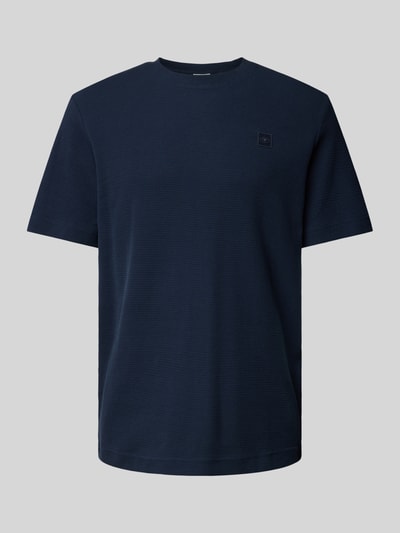 Tom Tailor Regular fit T-shirt met logo-applicatie Marineblauw - 2