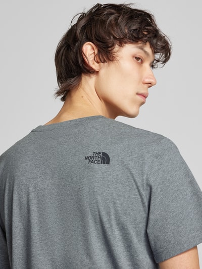 The North Face T-Shirt mit Label-Print Modell 'SIMPLE DOME' Dunkelgrau 3