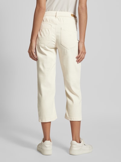 Fransa Spodnie capri o kroju regular fit z 5 kieszeniami model ‘Luxe’ Złamany biały 5