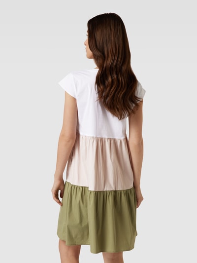 MORE & MORE Minikleid mit Colour-Blocking-Design Oliv 5