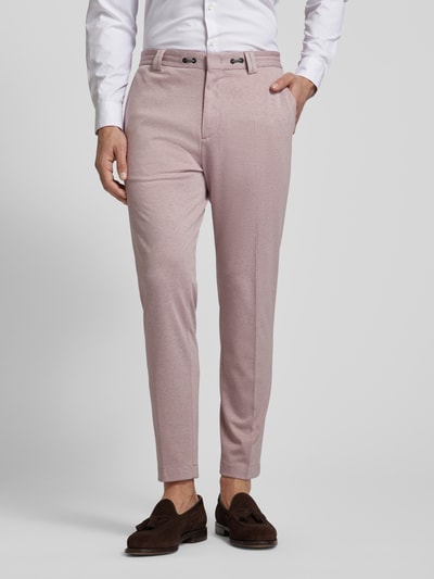 Cinque Slim fit pantalon met elastische band, model 'JUNO' Roze - 4