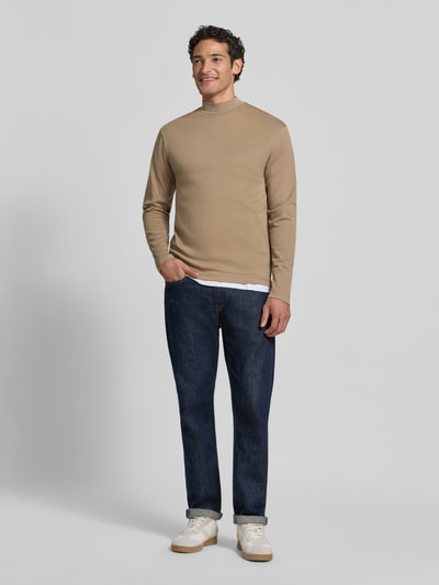 DRYKORN Shirt met lange mouwen met opstaande kraag model 'MORITZO' Beige - 1