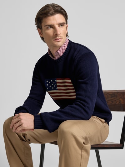 Polo Ralph Lauren Gebreide trui met motiefprint Donkerblauw - 3
