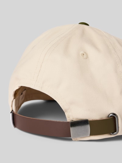 Les Deux Baseballpet met labelstitching, model 'Glen' Zand - 3