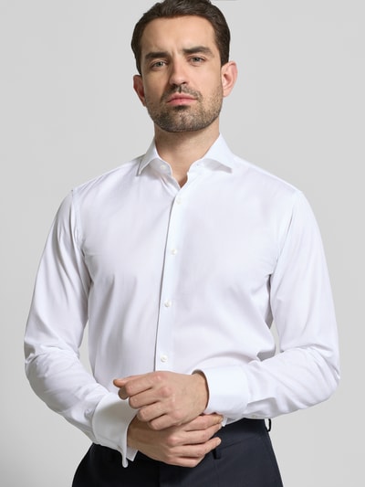 BOSS Regular Fit Businesshemd aus Baumwolle Weiss 3
